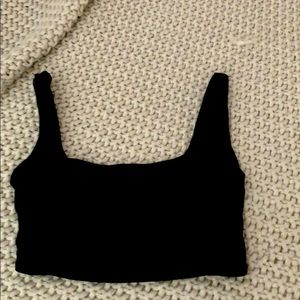 Black crop top